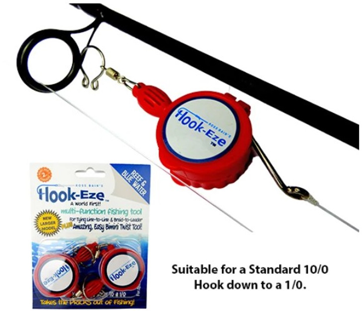 Hooke Eze Fishing Knot Tying Tool-Large - Red