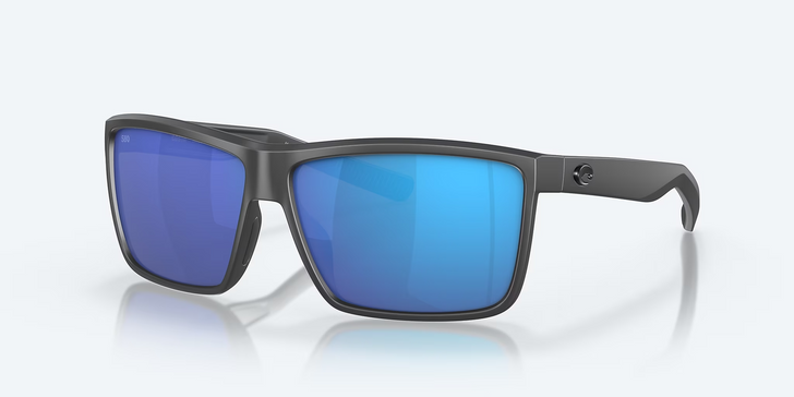 Matte Grey Frames w/ Blue Mirror Lenses 580G