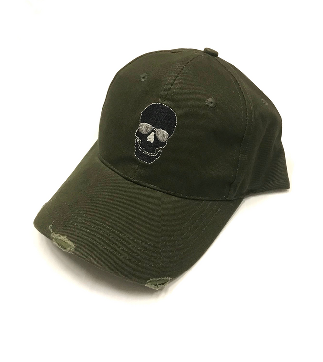 Olive/Black Skull