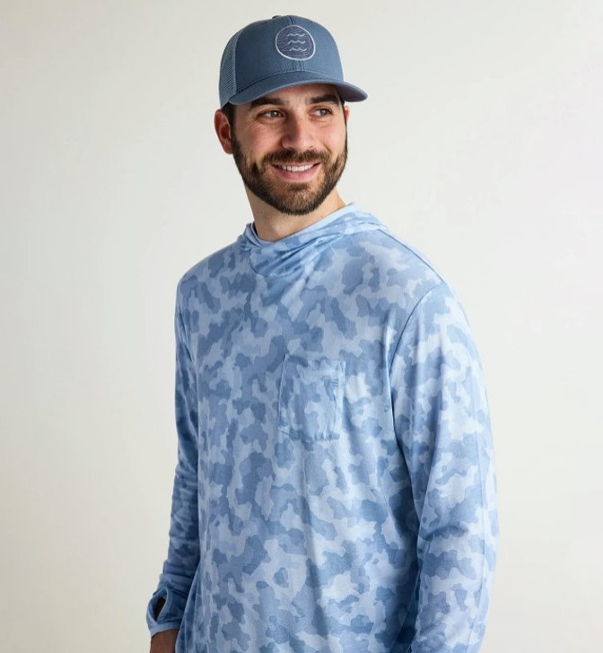 Free Fly Men's Bamboo Lightweight Hoodie - Clearwater Camo