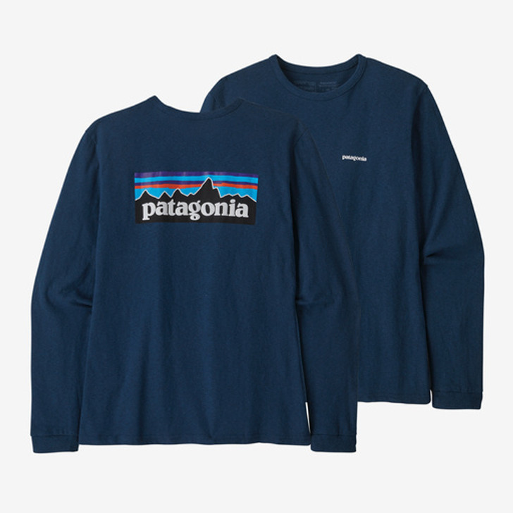 Patagonia Women's Long-Sleeve P-6 Logo Responsibili-Tee - Tidepool Blue