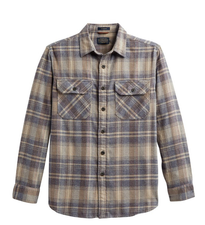 Taupe/Charcoal/Ochre Plaid