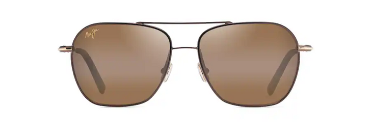 HCL Bronze Lens/Dark Brown with Gold Stripe Frame