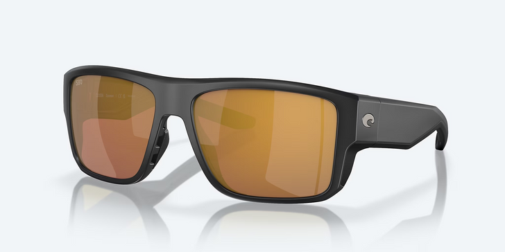 Matte Black Frame/Gold Mirror Polarized Glass Lenses