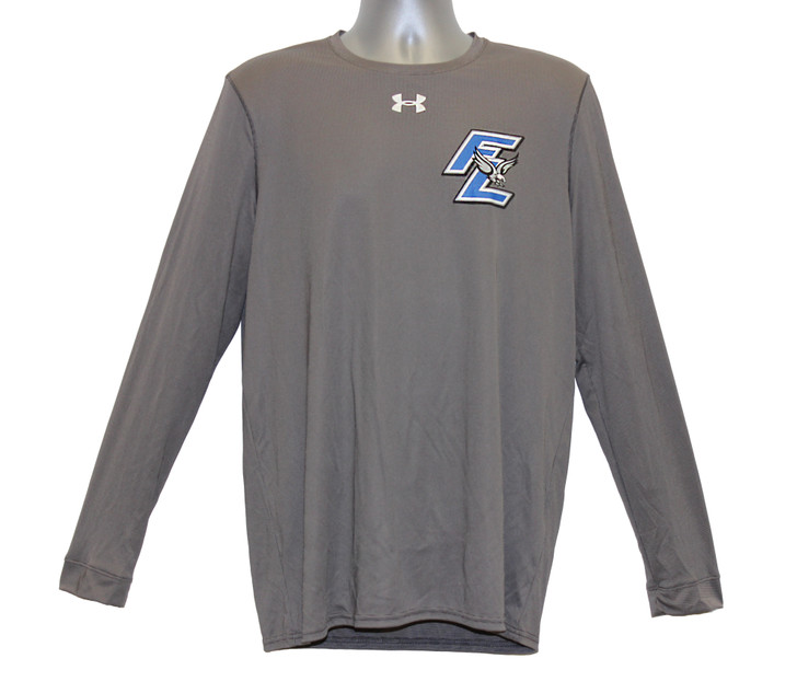 Men's War Eagle UA Locker 2.0 Long Sleeve T-Shirt - Charcoal/Metallic Silver