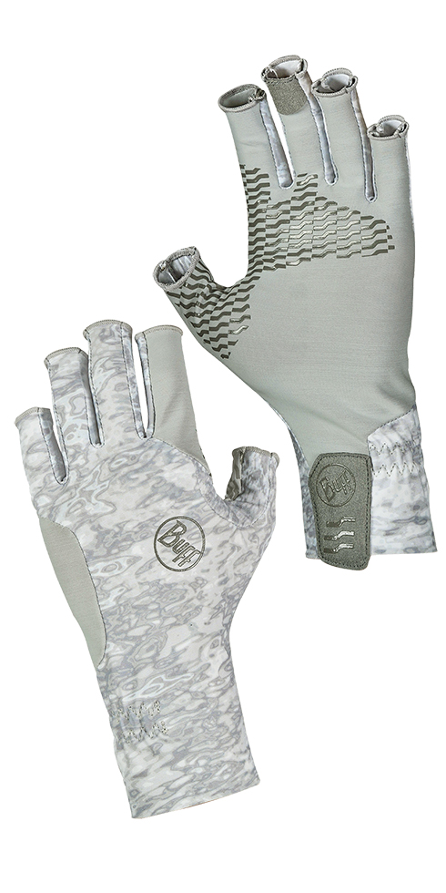 Buff Aqua Gloves (Small) - Pelagic Camo White