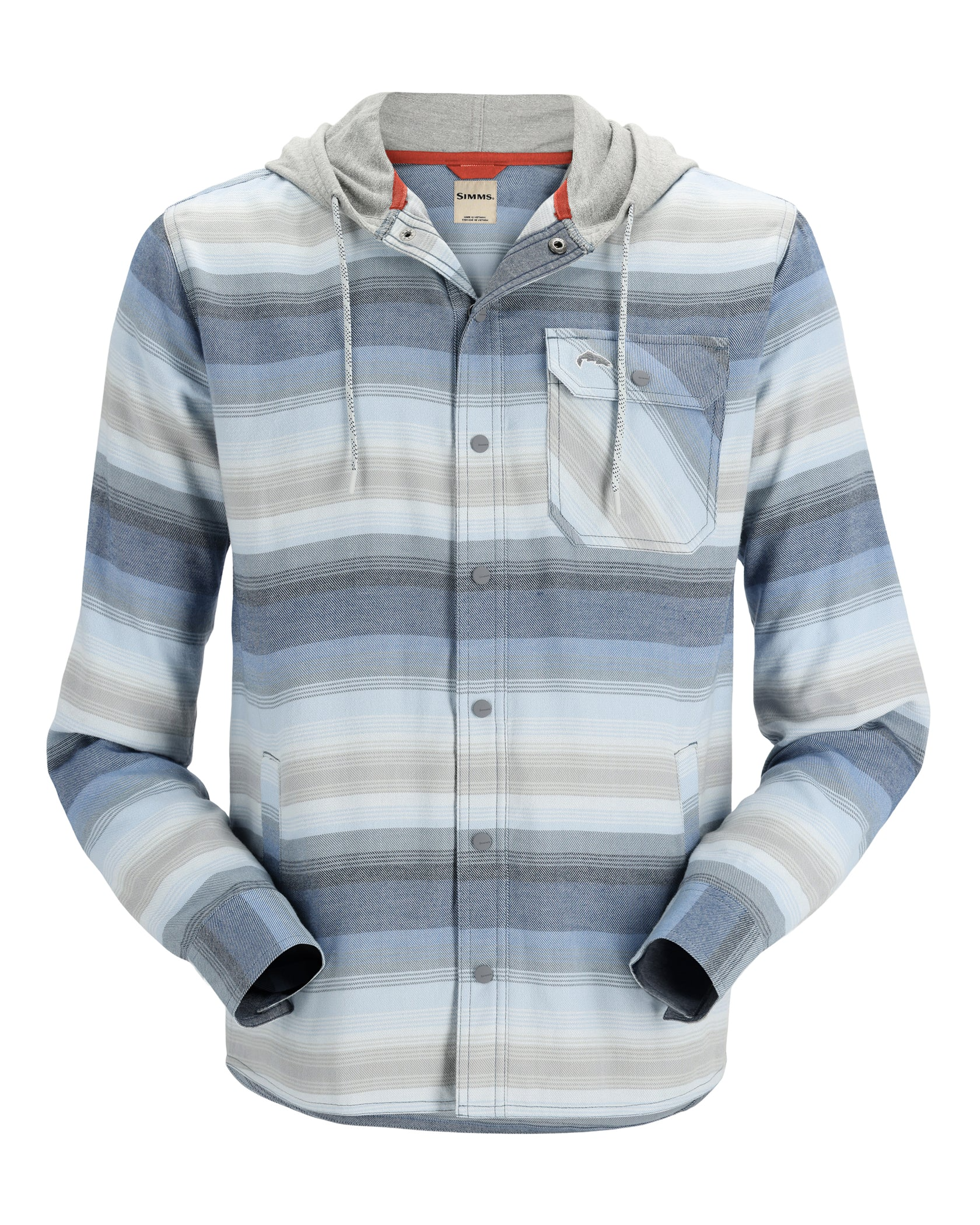 Men's Button Down Plaid Flannel Shirt - Storm Blue Medium