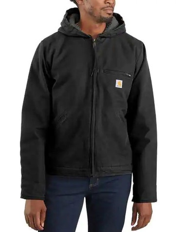 Carhartt Men's Small Black Cotton Relaxed Fit Washed Duck, 40% OFF