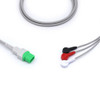 Mindray ECG Compatible Direct Connect 12 Pin 3 Leads - Snap