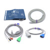 Nihon Kohden Compatible Accessories Kit Bundle - Cuff, Hose, ECG, SpO2