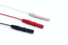 DIN Disposable ECG Compatible Leadwires Electrode 3 Leads