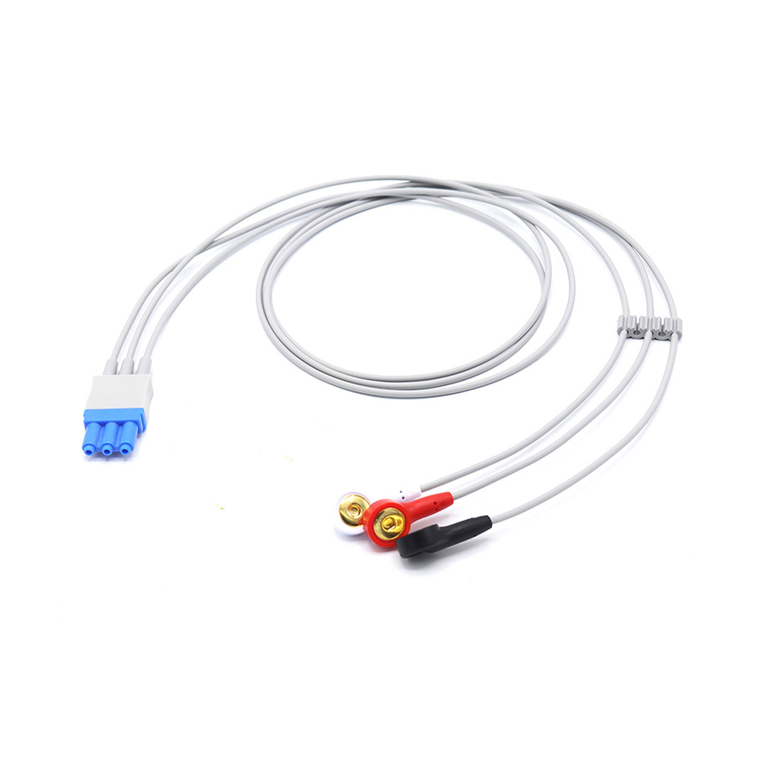 Philips M1673A ECG Compatible Leadwire 3 Leads - Snap - Medical Cable ...