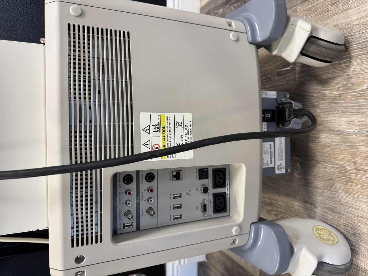 GE Healthcare Logiq P5 Ultrasound Refurbished with Probe and Stand
