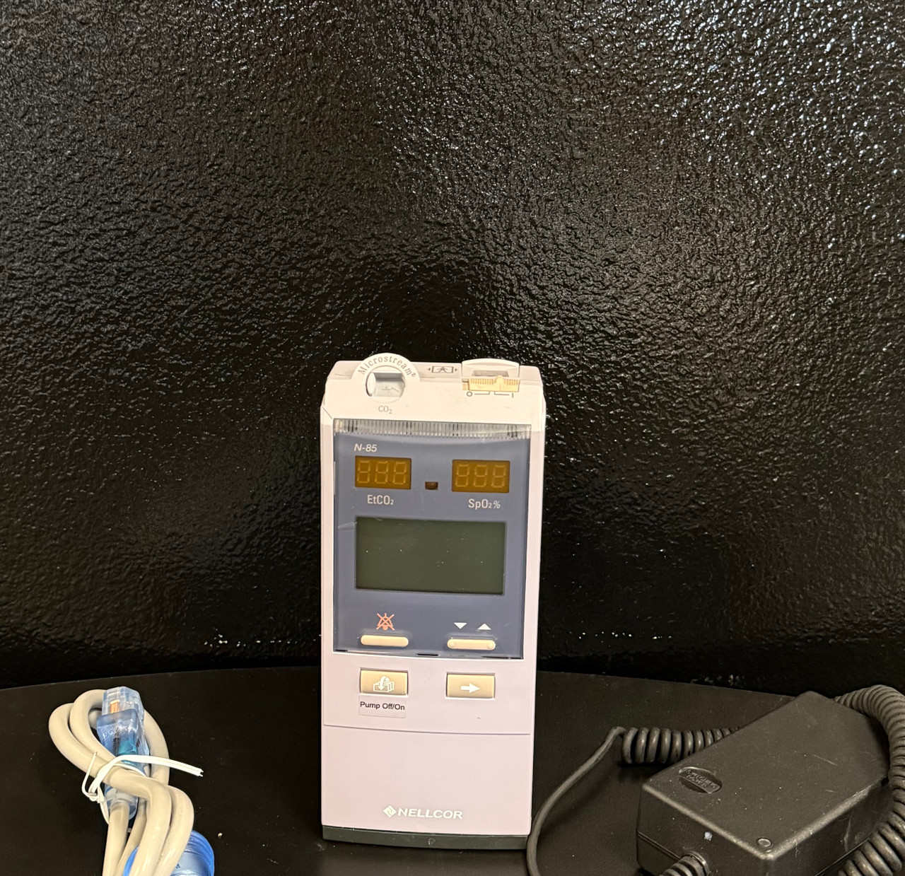 Microstream Spo2 Nellcor N-85 Microstream CO2 Spo2 w/ Power Supply - Medical Cable Source