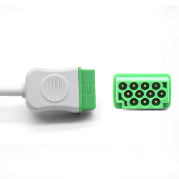 GE Marquette ECG Compatible 11 Pin 3 Leads - Grabber