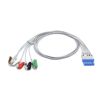 Philips M1977A ECG Compatible Leadwires 5 Leads - Grabber