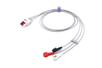 Welch Allyn ECG Compatible Leadwires 3 Leads - Snap