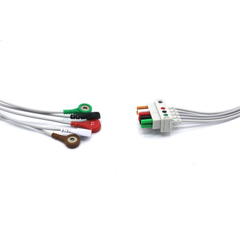 Datex Ohmeda ECG Compatible Leadwire 5 Leads - Snap