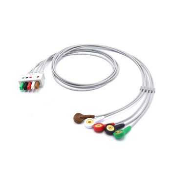 Mindray ECG Compatible Leadwires 5 Leads - Snap