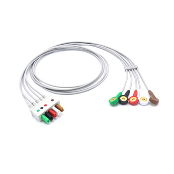 Mindray ECG Compatible Leadwires 5 Leads - Snap