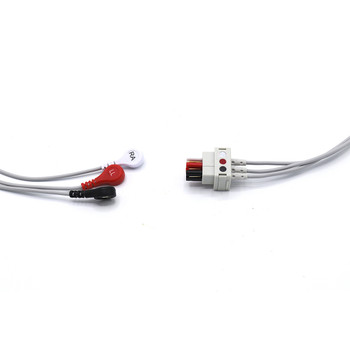 Datex Ohmeda ECG Compatible Leadwire 3 Leads - Snap