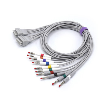 GE Marquette 38401816 EKG Compatible Leadwire 10 Leads - Banana