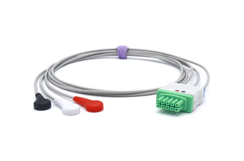 Mindray 001200150306 ECG Compatible Leadwires 3 Leads - Snap