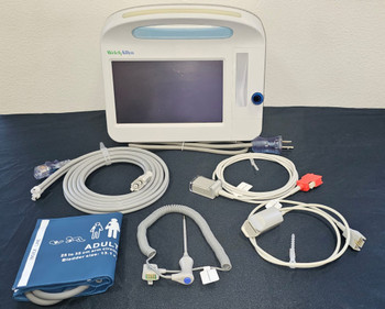 Welch Allyn 6500 Series Vital Signs Monitor with Accessories NIBP, Cuff, SpO2, Temperature, Power Cable