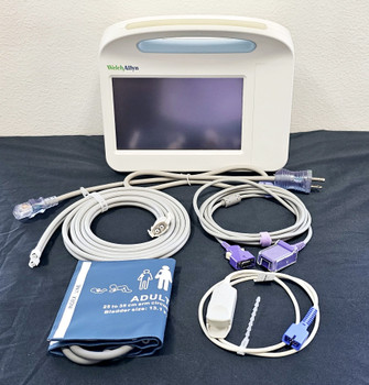 Welch Allyn 6000 Series Vital Signs Monitor with Accessories NIBP, Cuff, SpO2, Power Cable