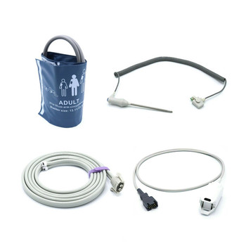 Welch Allyn Accessories Kit Bundle - Cuff, Double Hose, SpO2 Masimo, Temperature Probe