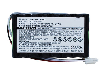 GE 2023227-001 20238520-029 N1082 AMED2250 M2828NO M2828 Compatible Battery