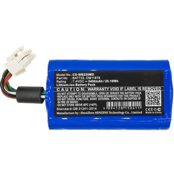 Welch Allyn BATT22 OM11878 Compatible Battery