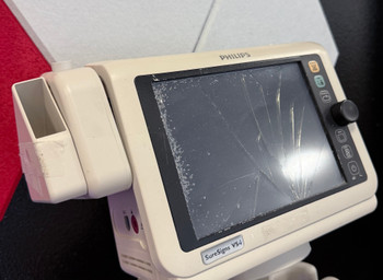 Philips SureSigns VS4 Monitor Screen Damage - Parts Only