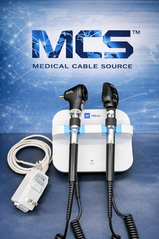 Welch Allyn 777 Wall Transformer 901093 w/ Heads 238-2 Macroview Otoscope & Ophthalmoscope