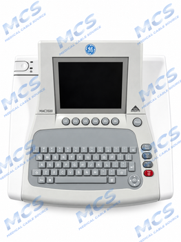 GE MAC3500 ECG/EKG MONITOR w/ LEADS