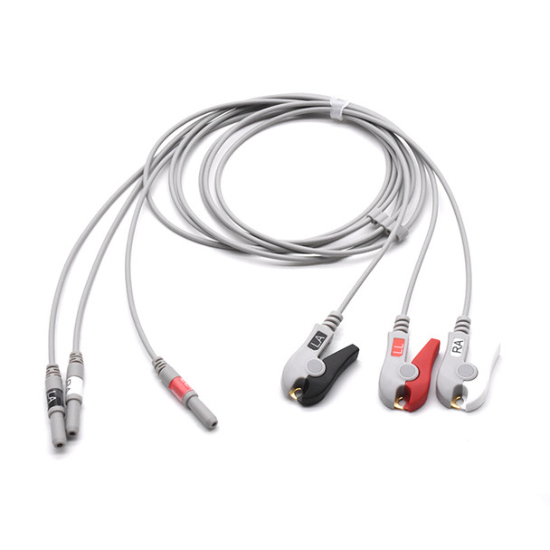 Holter ECG Compatible Leadwire 3 Leads - Grabber