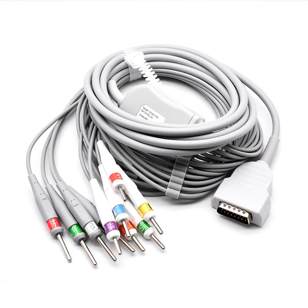 GE Marquette EKG Compatible 15 Pin 10 Leads - Needle