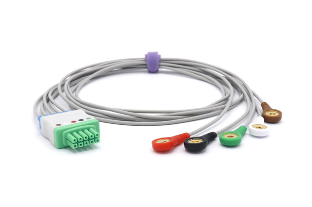 Mindray 001200150303 ECG Compatible Leadwires 5 Leads - Snap
