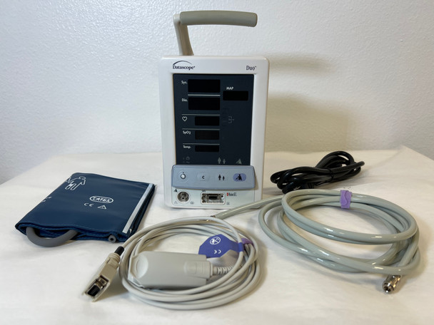 Datascope Duo Vital Signs Monitor with Accessories NIBP, SpO2, Cuff, Power Cable