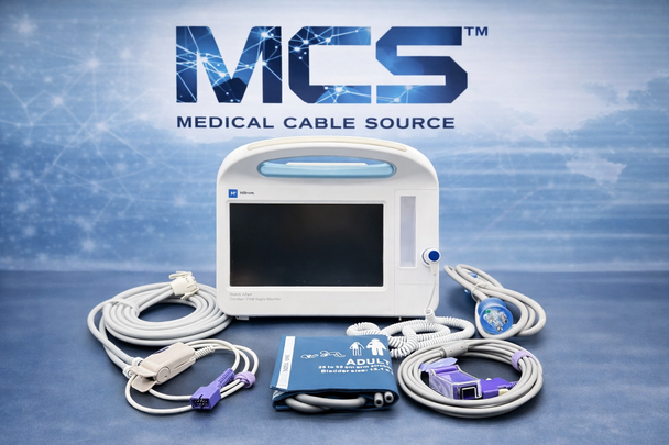 Welch Allyn 6800 Series Vital Signs Monitor with Accessories NIBP, Cuff, SpO2, Temperature, Power Cable
