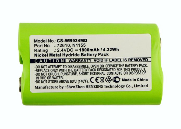 Welch Allyn 72610 N1155 Compatible Battery