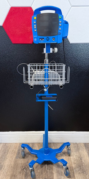 GE Carescape V100 Dinamap Monitor w/Metal Stand & New Accessories