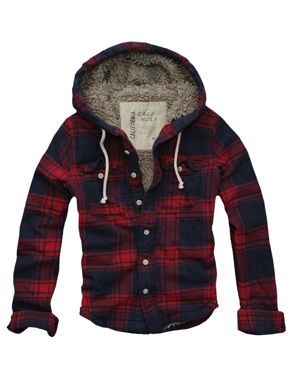 flannel shirt and hoodie