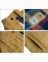 Mens CALI HOLI Flannel Lined Military Cargo Jacket Camel 155021