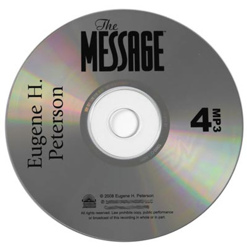 Last disc of the 4 disc set - The Message Audio Bible reading for MP3 & iPod