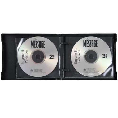 Inside the protective hard plastic case - The Message Audio Bible reading for MP3 & iPod