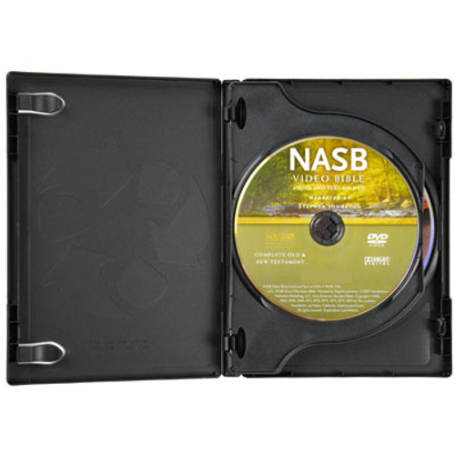 Inside the case, both Old and New Testament together on a single disc - NASB Bible on DVD, Old and New Testament, Deluxe Edition