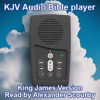 Front view - Alexander Scourby Bible reading - KJV Electronic Bible player