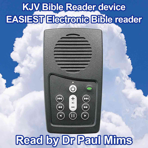 Front view, KJV Audio Bible reader, EASIEST Audio Bible player