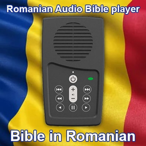 Front view - Romanian Audio Bible Player, EASIEST audio Bible in the world to use